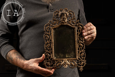 Antique Green Man Mirror