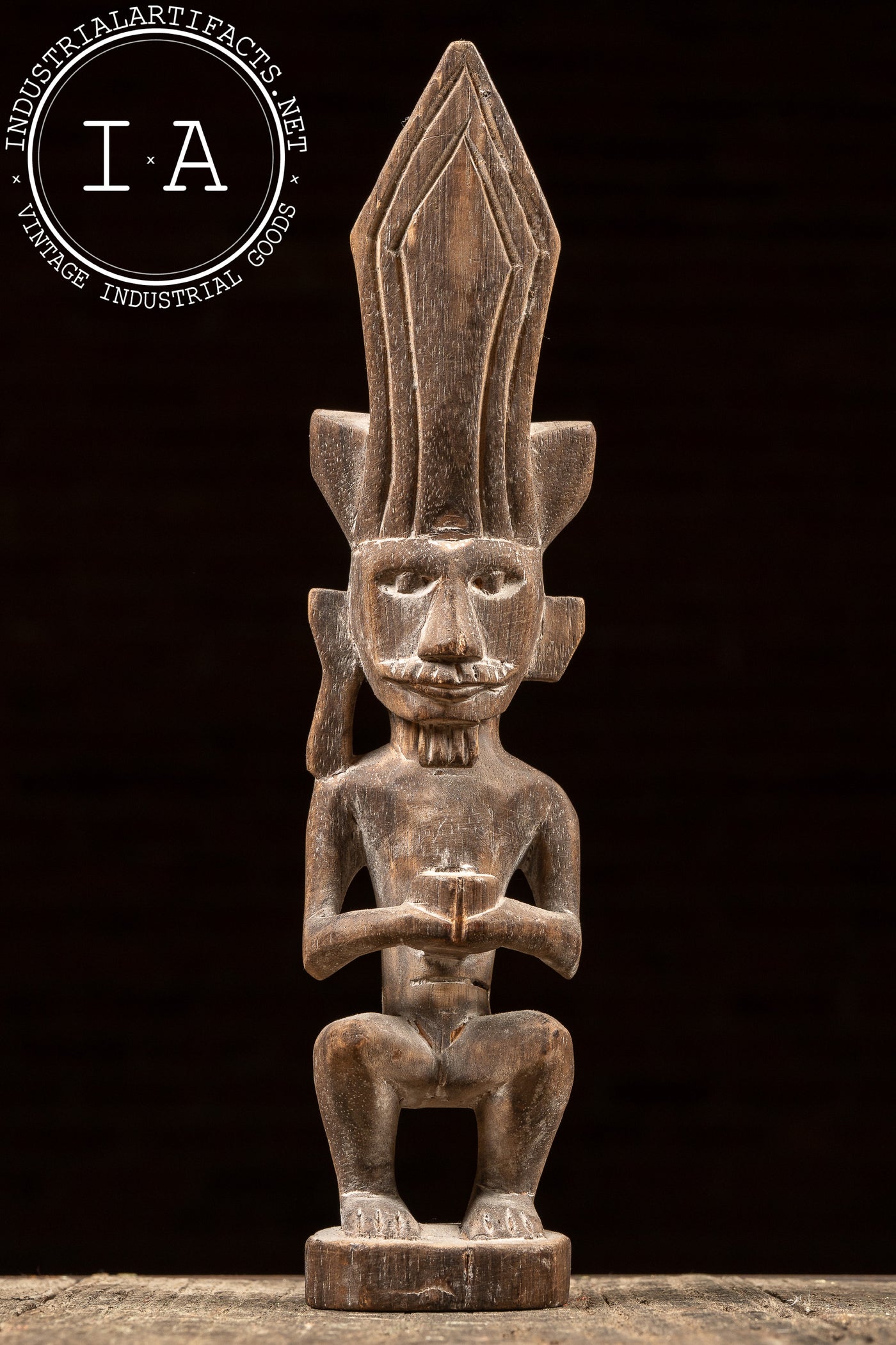 Vintage Wooden Indonesian Adu Zatua Sculpture