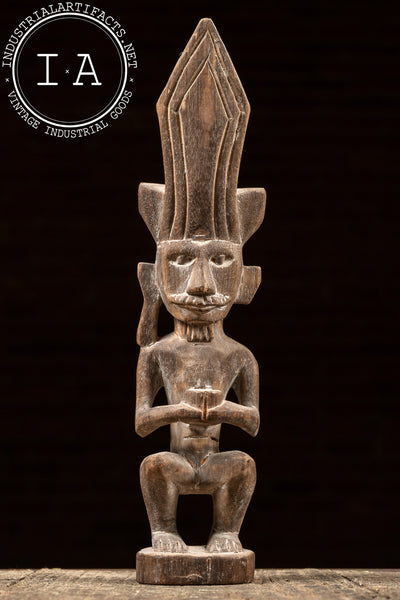 Vintage Wooden Indonesian Adu Zatua Sculpture