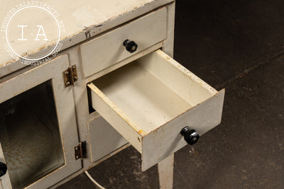 Early 20th Century Medical Sideboard Cabinet With Mirror