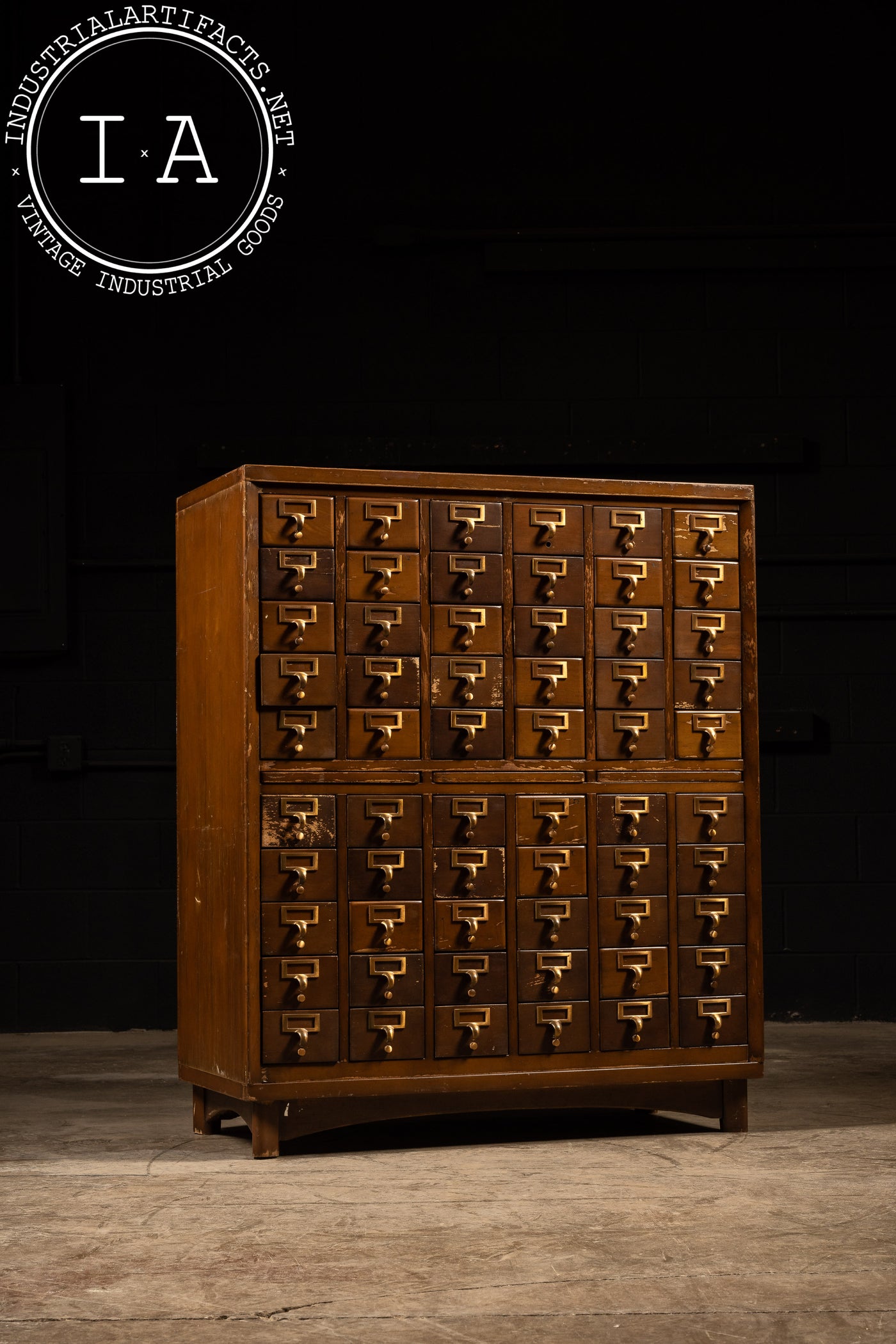 Massive 60-Drawer Card Catalog