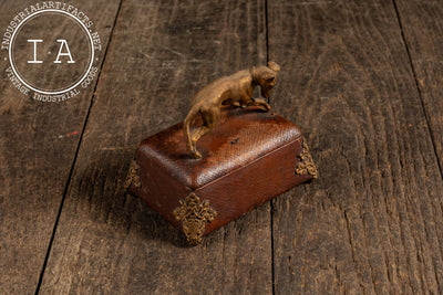 Early 20th Century Leather Wrapped Italian Greyhound Vessel
