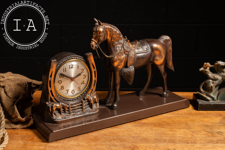 Vintage Sessions Equestrian Copper Clock – Industrial Artifacts