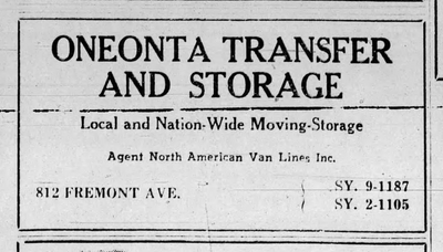 Vintage Moving Service Sign