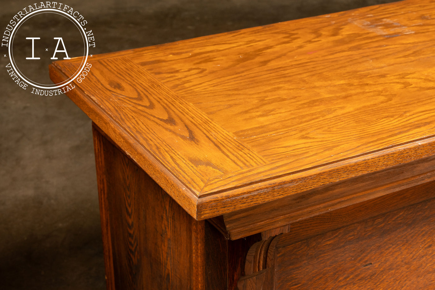 Early Oak General Store Counter