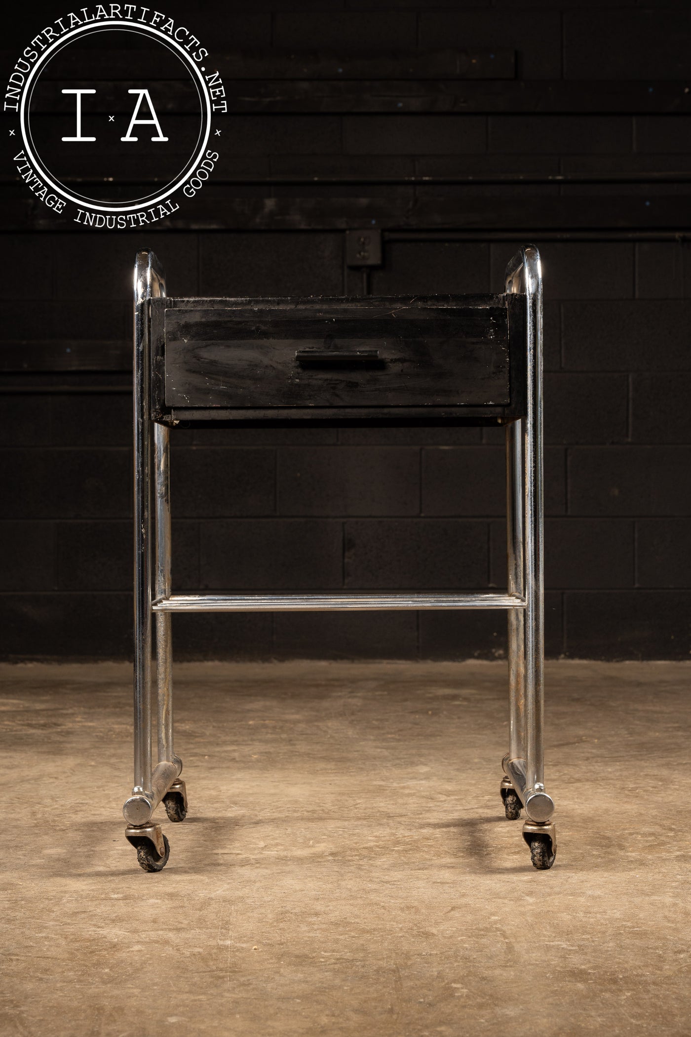 Art Deco Rolling Medical Trolley