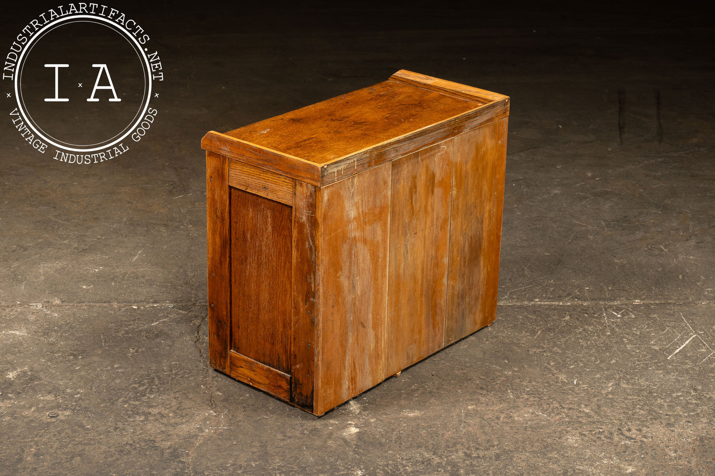 Early Wooden Small Parts Cabinet