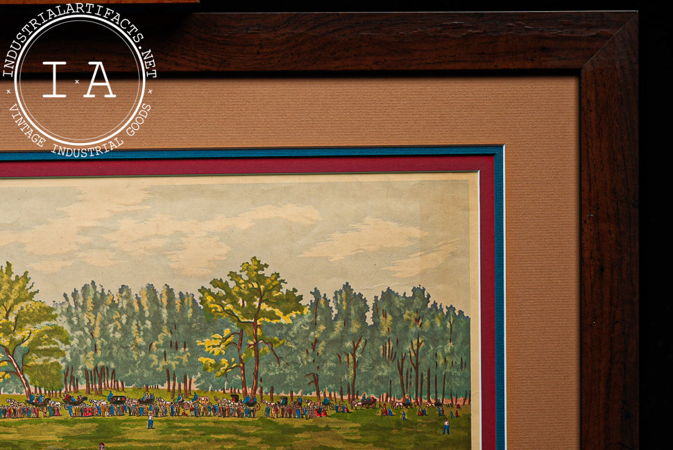 "Grand Match at the Elysian Fields" | Framed Vintage Baseball Print