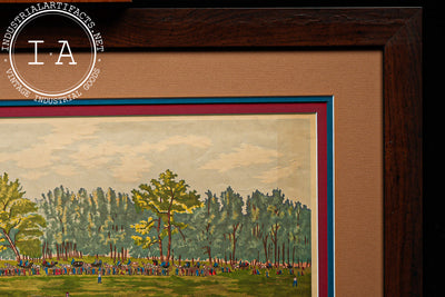 "Grand Match at the Elysian Fields" | Framed Vintage Baseball Print