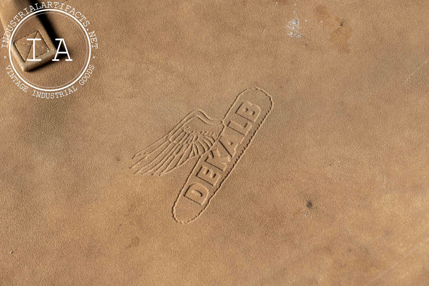 Vintage Embossed DeKalb Winged Corn Nubuck Portfolio