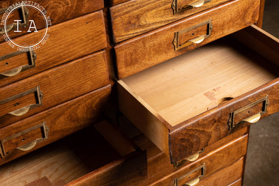 Early 20th Century Wooden Document Cabinet