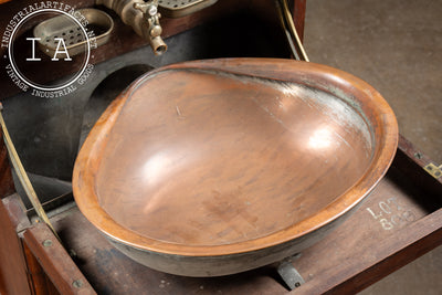 Early 20th Century Mahogany Ship Dresser and Wash Basin