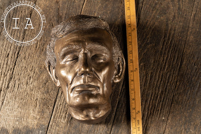 Vintage Plaster Abraham Lincoln Life Mask by Erick Erickson