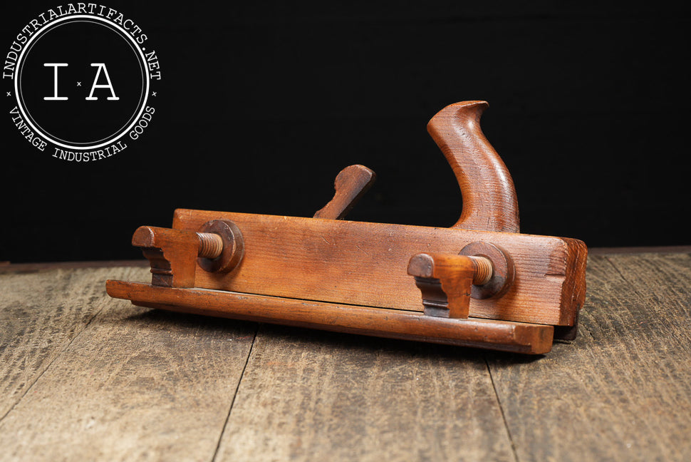 Antique Adjustable Wooden Tongue & Groove Plane