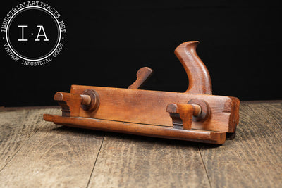 Antique Adjustable Wooden Tongue & Groove Plane
