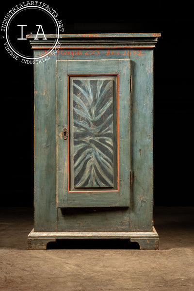 Primitive Swedish Cabinet in Blue