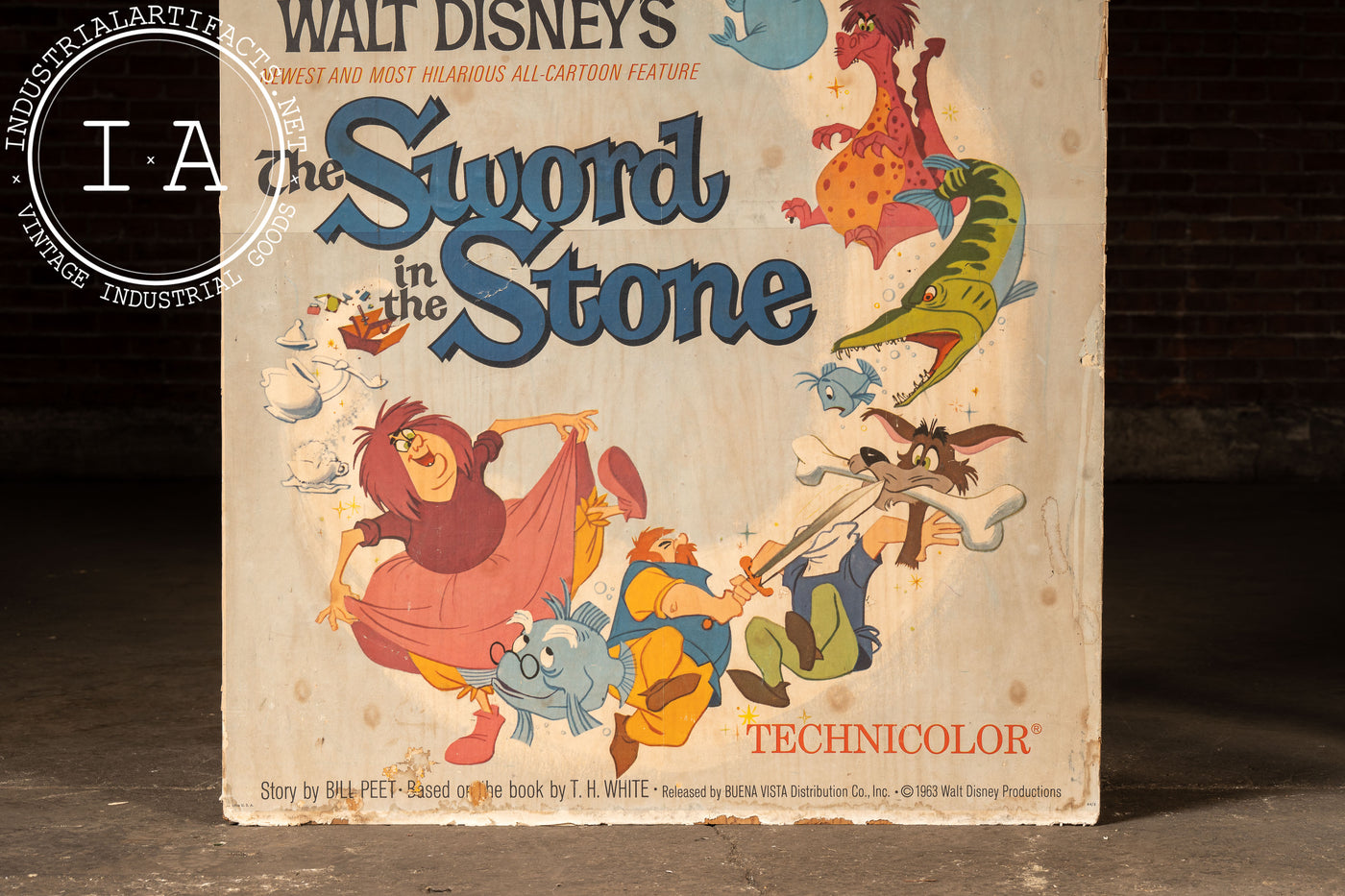 1973 Sword In The Stone, Tom Sawyer Original Posterboard