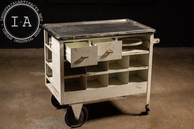 c. 1920s Rolling Medical Bar Cart