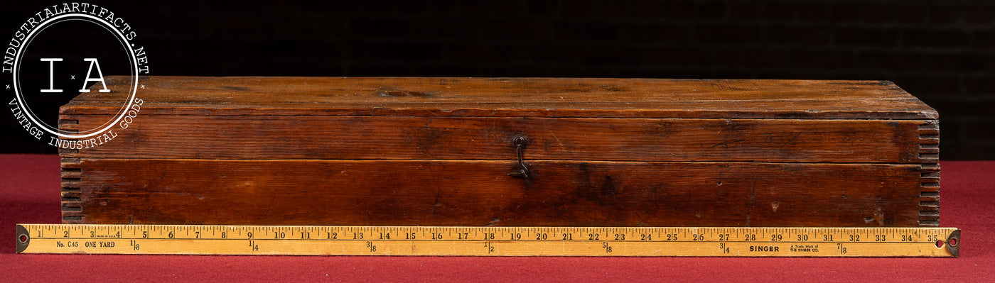 Antique Wooden Box-Joint Storage Case