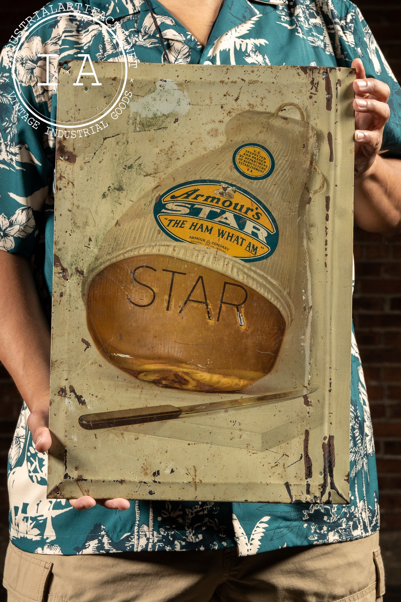 Vintage Armour's Star Ham TOC Sign