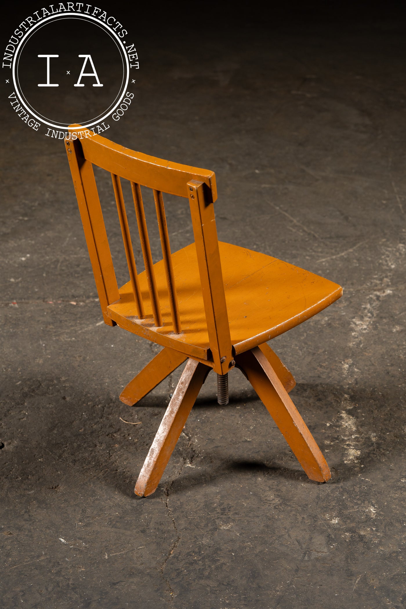 Mission-Style Children's Swivel Dining Chair