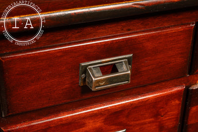 Massive Early 20th Century Double Apothecary Cabinet Set by W. B. McLean