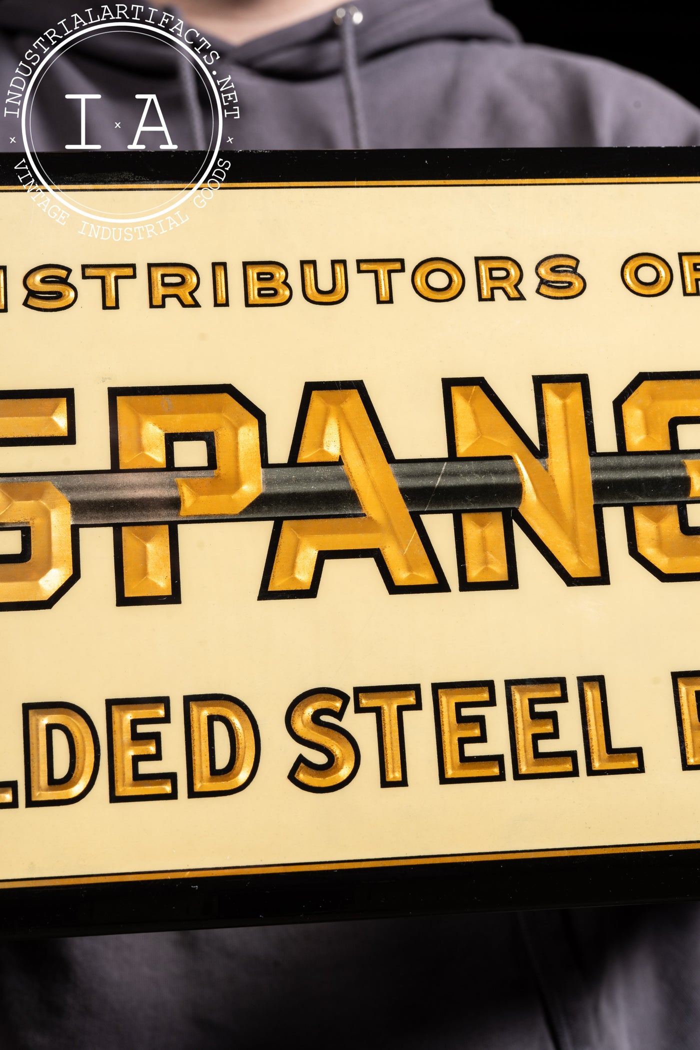 Spang Welded Steel Pipe Tin Sign