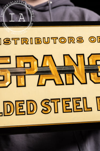 Spang Welded Steel Pipe Tin Sign