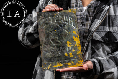 Late 19th Century Roasted Coffee Embossed Tin Litho Sign