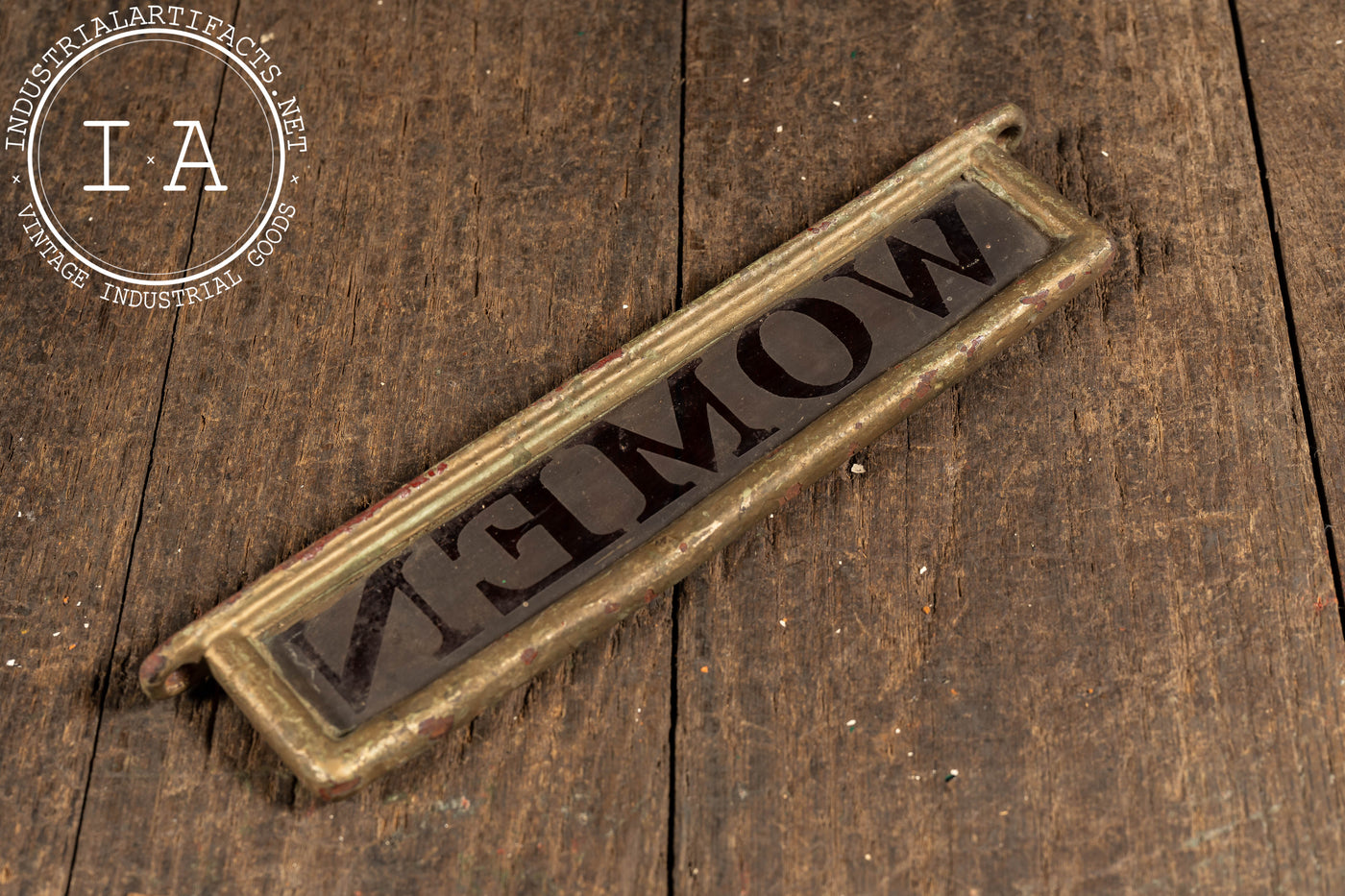 Vintage "Women" Mounted Etched Glass Pullman Car Restroom Sign