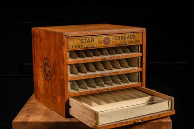 Early 20th Century Star Threads POS Display Case