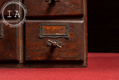 Early 20th Century 6-Drawer Oak Card Catalog