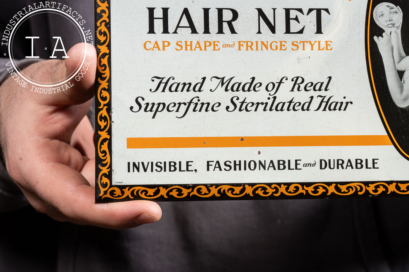Wearwell Hair Net Tin Sign