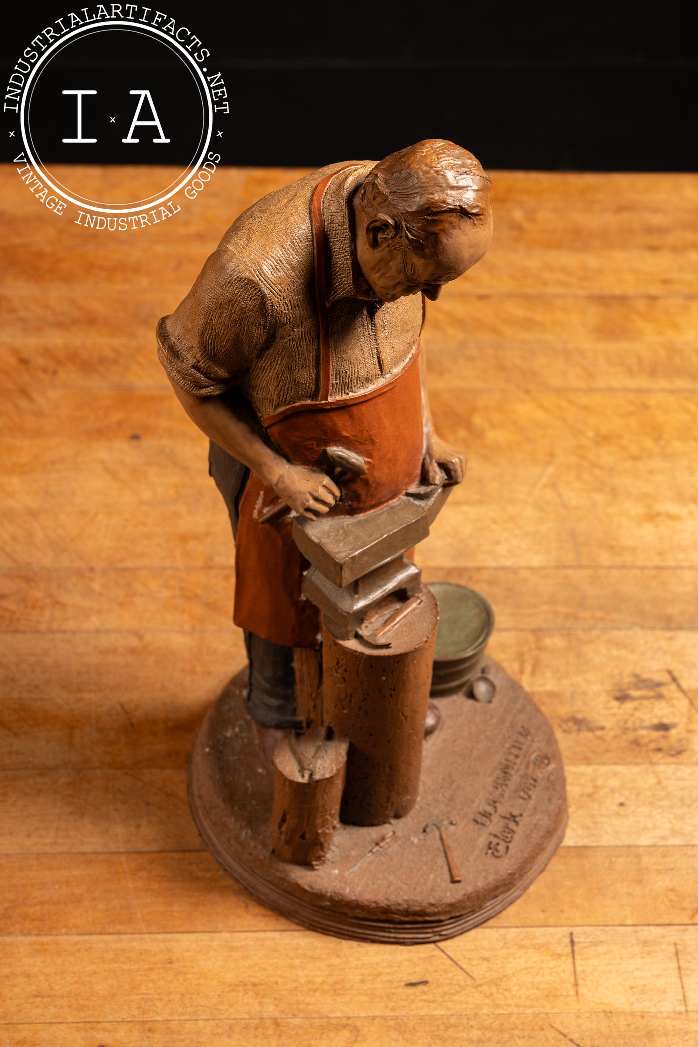 Blacksmith | Vintage Tom Clark Sculpture, Signed and Numbered