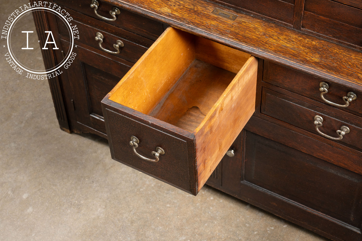 Early 20th Century Quarter Sawn Oak Dental Cabinet