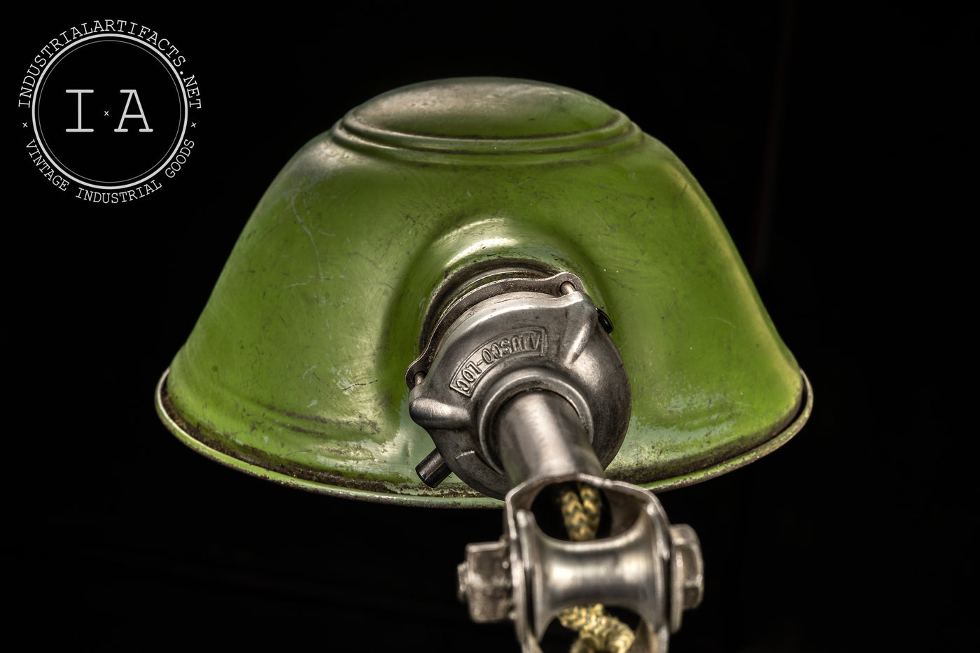 Antique Ajusco Task Lamp with Green Shade
