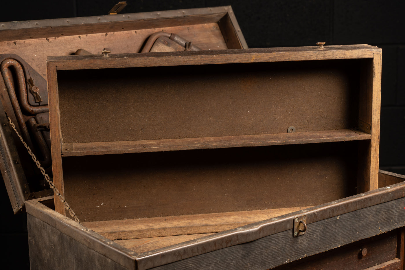 Early 20th Century Tool Chest With Tools