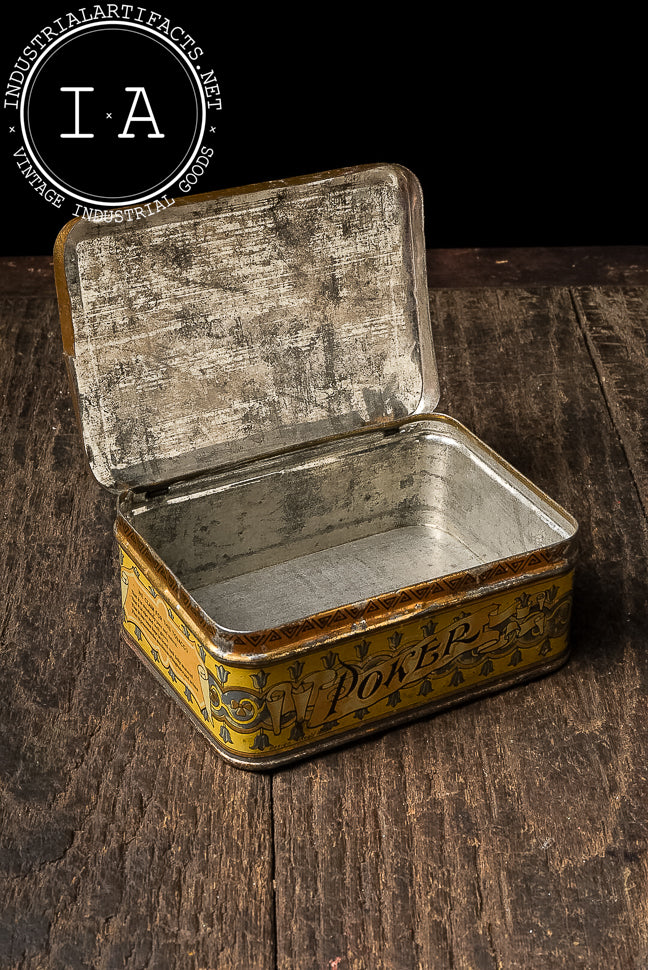 Early 20th Century “Poker Cut Plug” Rock City Tobacco Tin