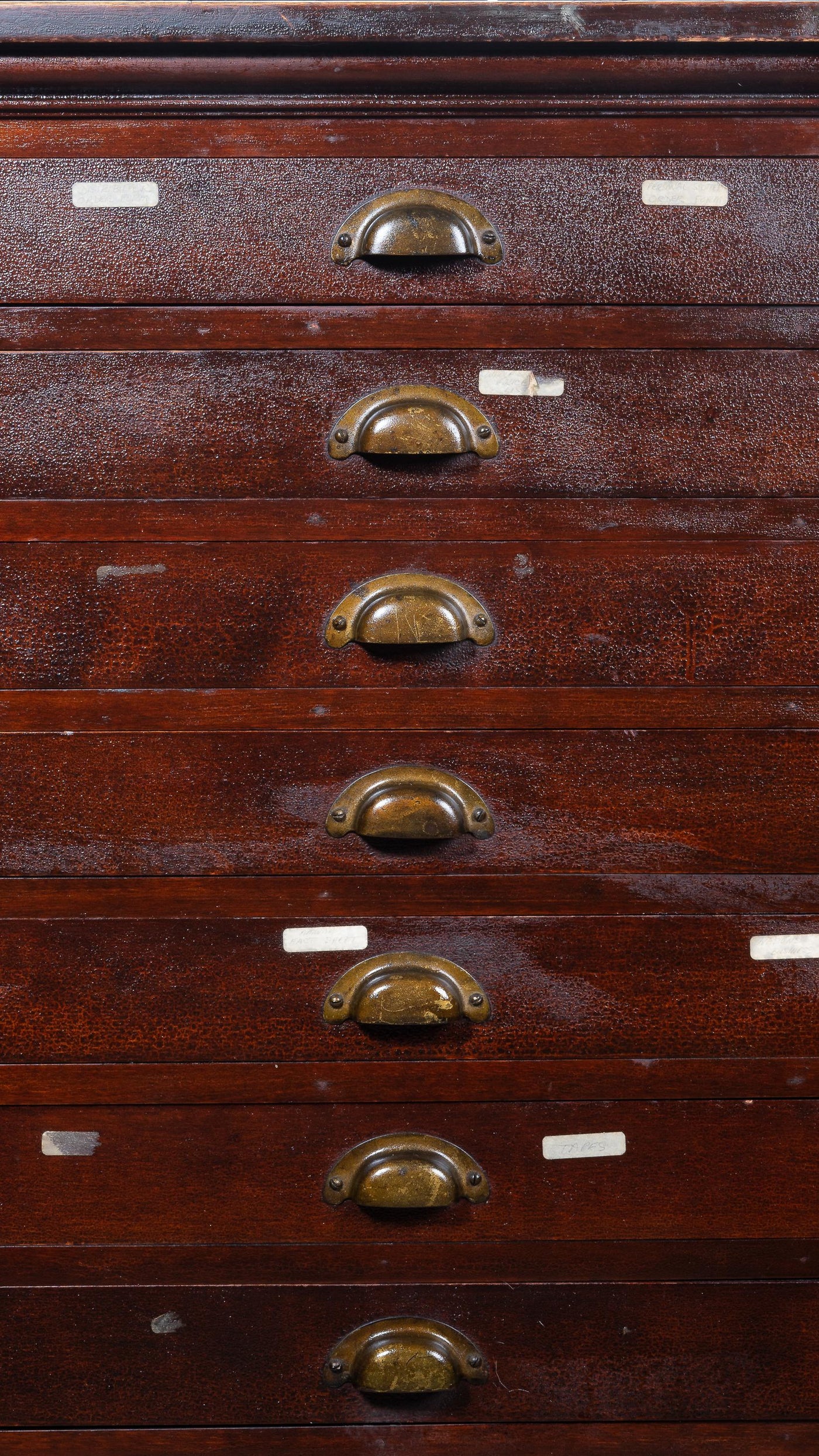 c. 1940 Industrial Flat File Storage Cabinet