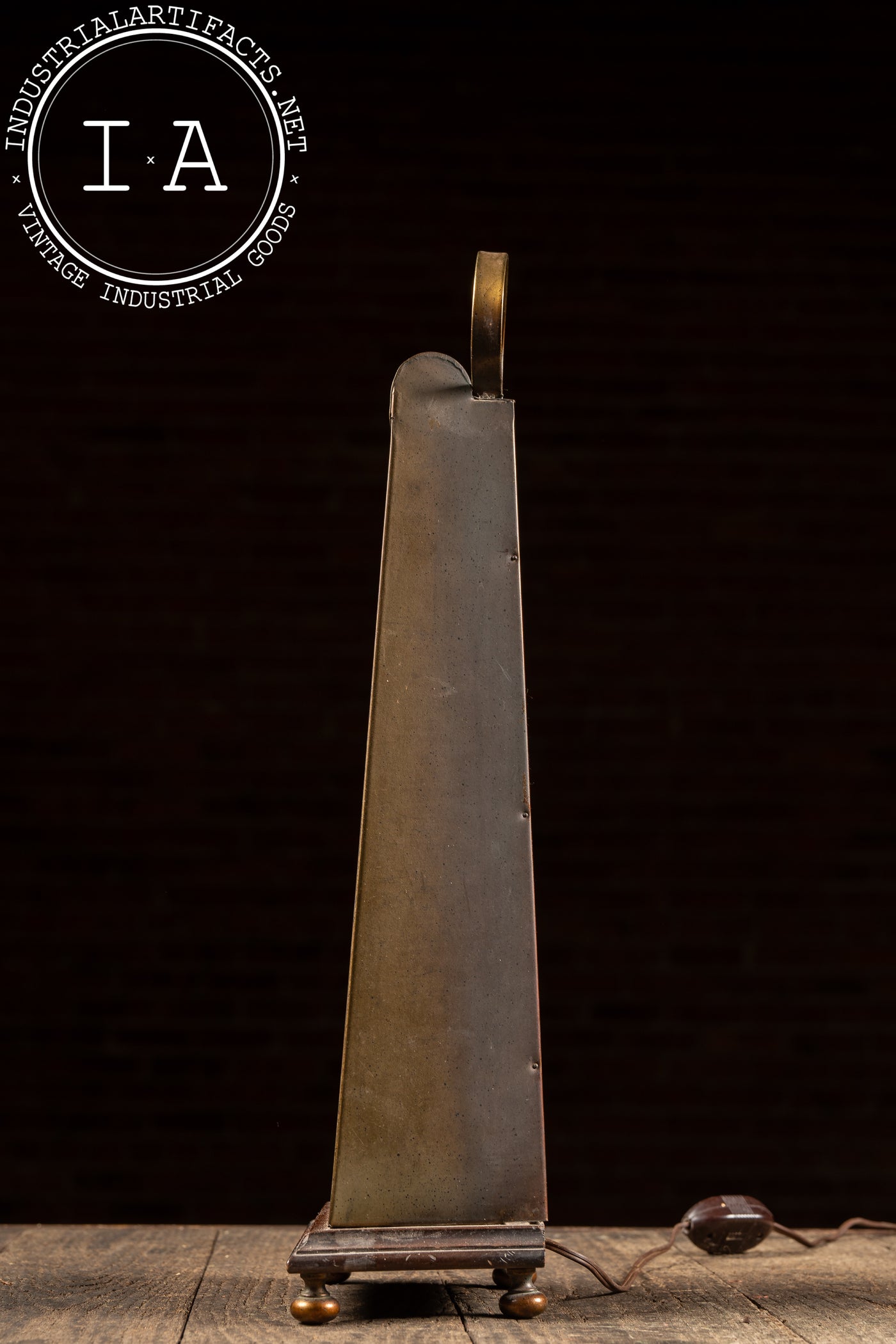 Vintage Brass Candlestick Carriage Lamp by Westwood