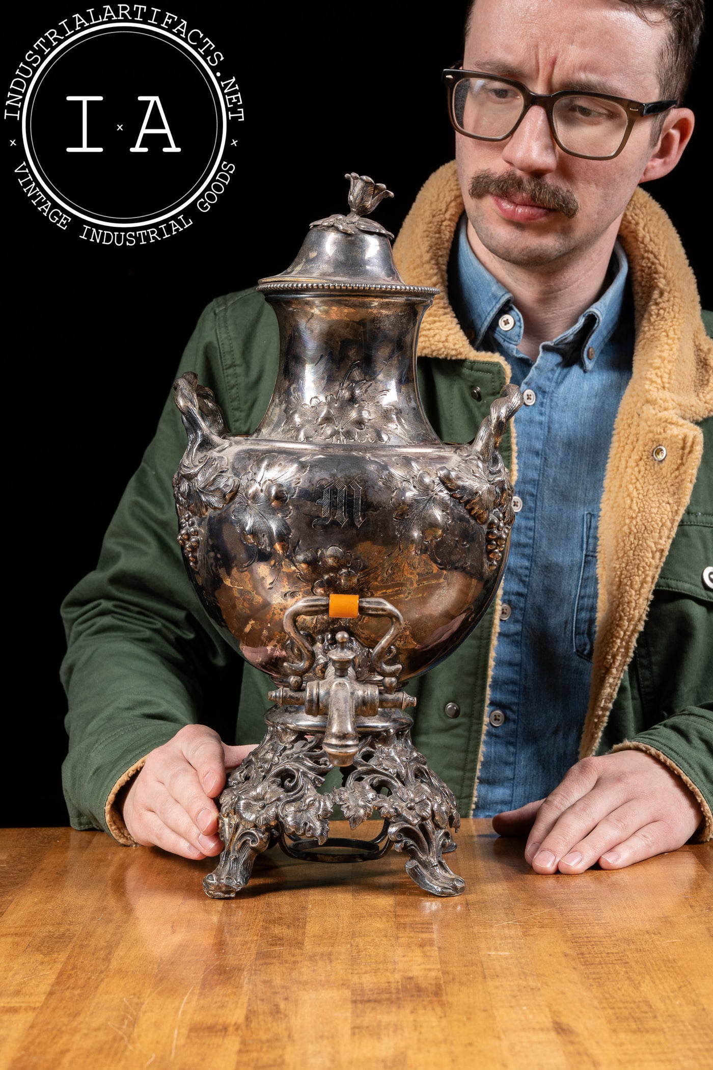 1850s English Silverplate Hot Water Pot