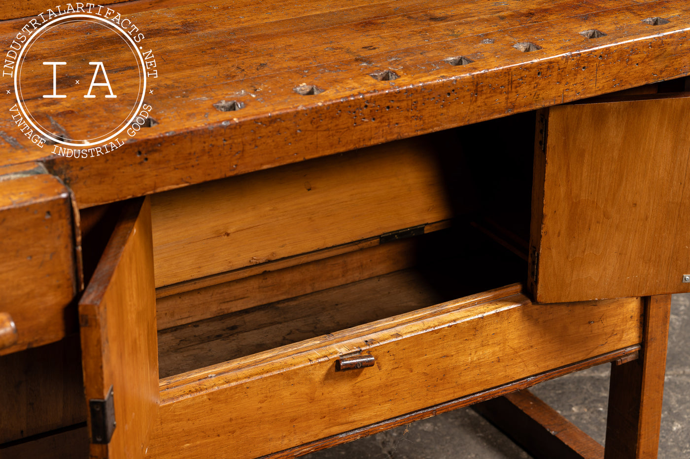 Antique French Carpenter's Workbench