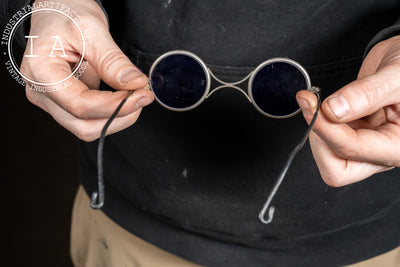 Early 20th Century Cobalt Blue Welding Spectacles by Willson