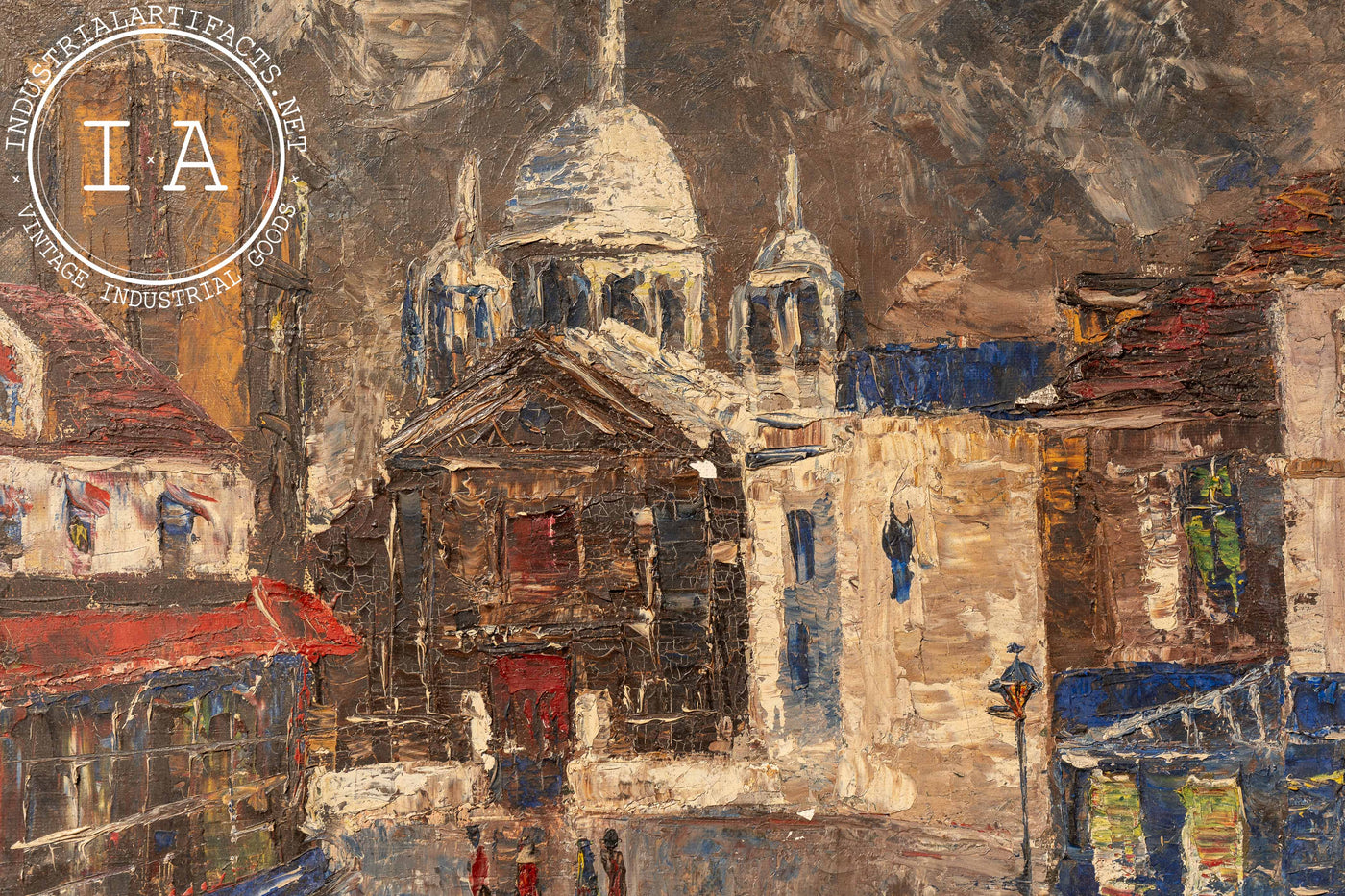 Rainy Cityscape | Framed Savic Oil Painting
