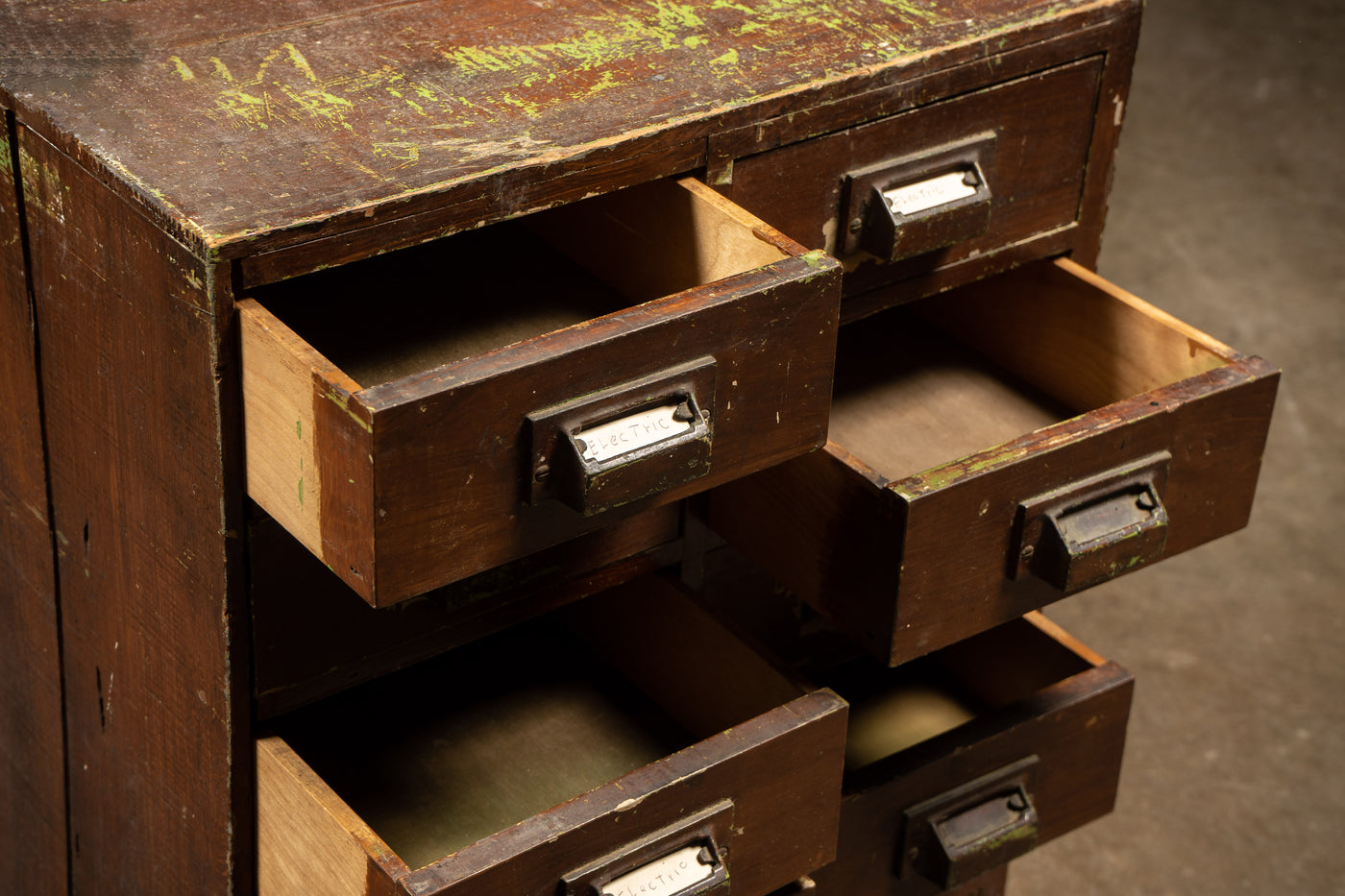 Vintage 12 Drawer Watchmaker's Cabinet