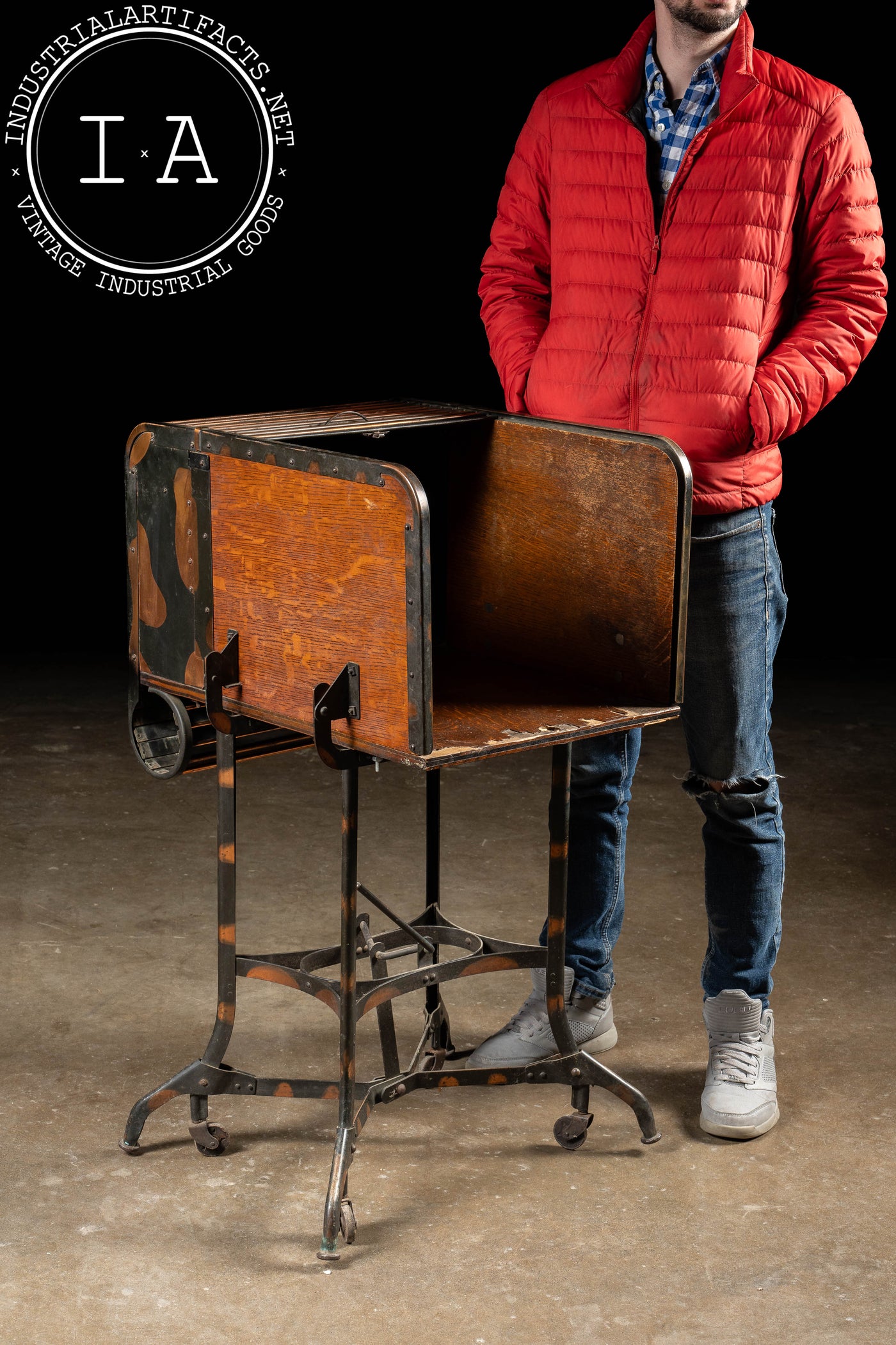 Early 20th Century Japanned Copper Traveling Clerk's Desk