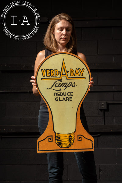 Vintage Verd-A-Ray Mercantile Sign