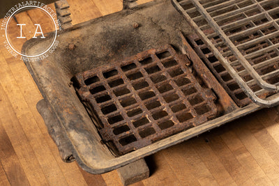 Vintage Cast Iron Tabletop Hibachi Grill