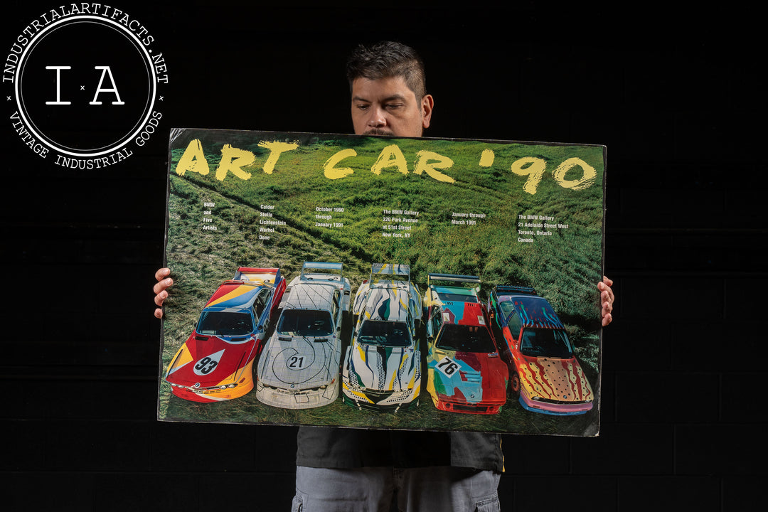 Vintage Original BMW Art Car '90 Posterboard – Industrial Artifacts