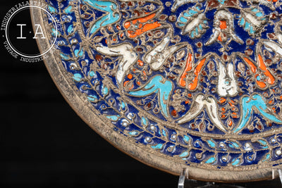 Vintage Cloisonné Enamel Hanging Plate